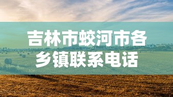 吉林市蛟河市各乡镇联系电话