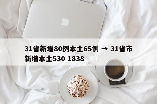 31省新增80例本土65例 → 31省市新增本土530 1838