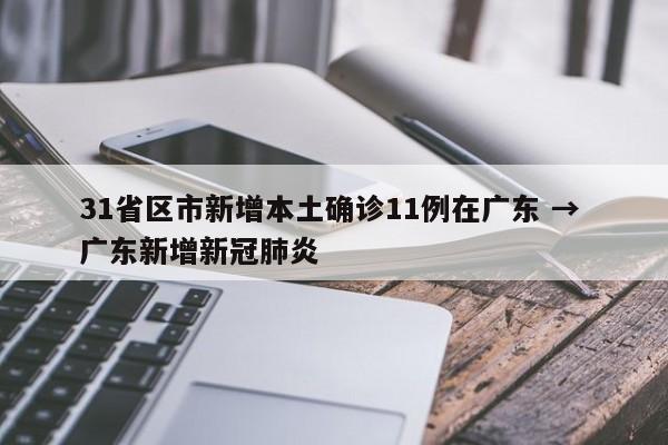 31省区市新增本土确诊11例在广东 → 广东新增新冠肺炎